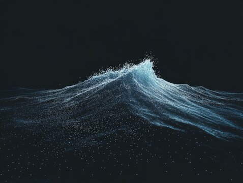 Abstract digital wave