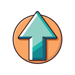Upload Arrow Icon (white background)