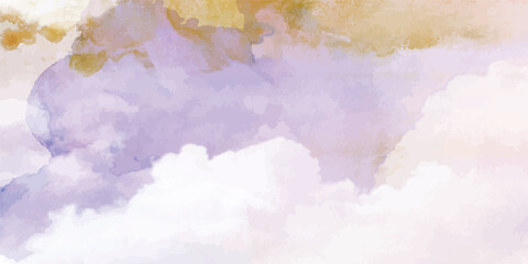 Colorful Vibrant Aged Horizontal Background with Fantasy Smooth Light Pink Abstract Watercolor Painting and Gradient Ink Wet Effects