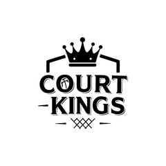 Court King Basketball T-Shirt Design Vector – Black Sports Graphic, Athlete Silhouette, Urban Streetwear Art
