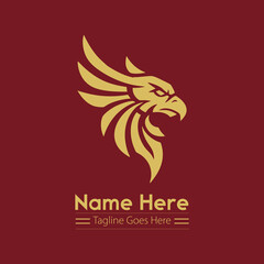 Golden Eagle Head Emblem