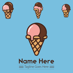Sweet Ice Cream Dessert Icons
