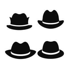 set of hats isolated