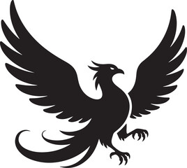 vector illustration of a dove silhouette 