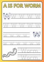 A-Z Tracing Workbook For Kids