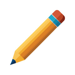 Pencil Vector Illustration – Drawing Tool Icon, School Supply, Office Stationery, Writing Graphic Art

