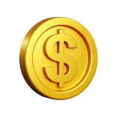 Obraz premium Shining Gold Coin Symbolizing Wealth and Financial Prosperity Ideas