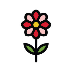 Flowers Vector Illustration – Floral Collection, Blooming Plant Design, Nature Art, Decorative Blossom Set

