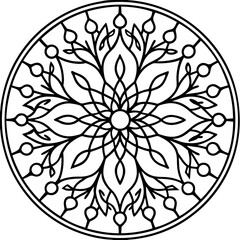 Sacred Tree of Life Mandala Vector