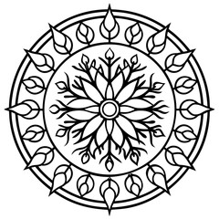 Sacred Tree of Life Mandala Vector