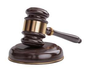 Gavel Justice Law Legal Auction Symbol Wooden Gavel Closeup, transparent background