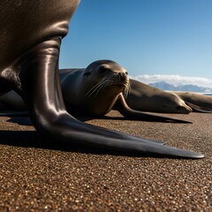 Sea Lion on Beach