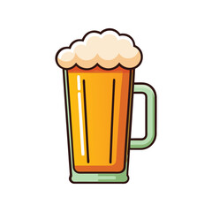 Beer Mug Clipart Vector Illustration – Drink Glass, Pub Beverage, Oktoberfest, Bar Party, Cheers Art

