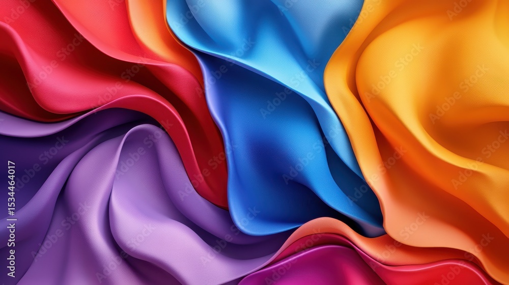 Aufkleber an abstract background symbolizing diversity and inclusion. vibrant colors blend seamlessly, represe