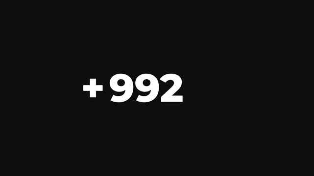 0 to 1000 count in black screen zero to thousand