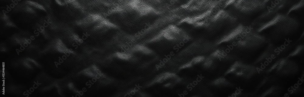 Poster black fabric texture background with intricate grid pattern. dark textile material, abstract design.