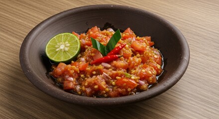 Dabu-Dabu Sambal – Colorful Spicy Tomato Relish from North Sulawesi