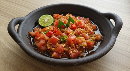 Dabu-Dabu Sambal – Colorful Spicy Tomato Relish from North Sulawesi