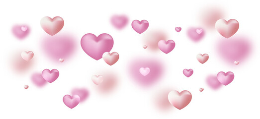pink heart shaped balloons