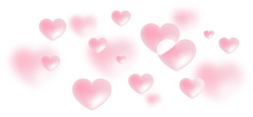 pink heart shaped balloons © BombdesigN