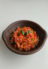 Dabu-Dabu Sambal – Colorful Spicy Tomato Relish from North Sulawesi