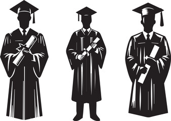 group of students in graduation gown