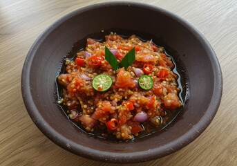 Dabu-Dabu Sambal – Colorful Spicy Tomato Relish from North Sulawesi