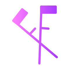 crutch gradient icon