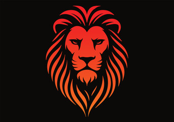A professional lion head vector symbolizing power, leadership, and exclusivity.