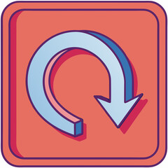 Bold upward arrow with ripple lines below, rocket-like shape, tech startup vibe