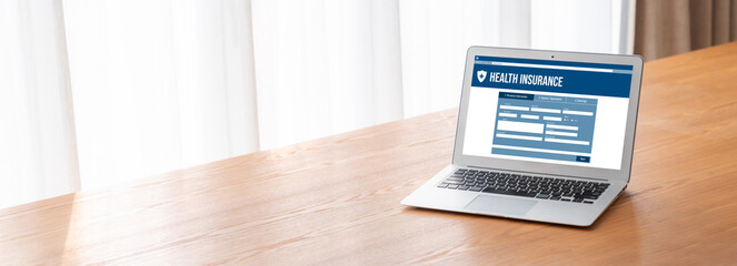 Health insurance web site modish registration system for easy form filling