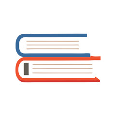 vector illustration of a stack of books