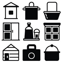 some logo and furniture icon design 