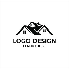 Fototapeta premium Modern Real Estate Logo Design for Home Builders and Property Developers
