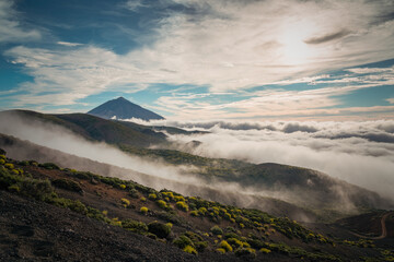 Cloud Inversion Over Mount Teide in Tenerife