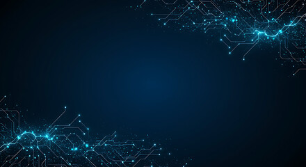 Futuristic Technology Hexagon Network Concept