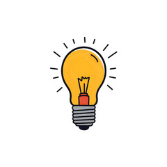 Brilliant Ideas: A Glowing Icon for Innovation