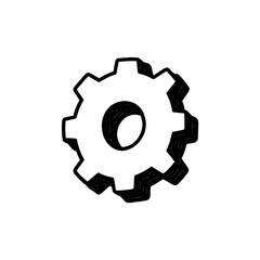 Cogwheel Icon: Machine Gear Illustration
