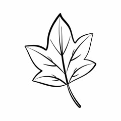 vector leaf silhouette