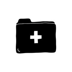 Obraz premium Medical Records Icon: Simple, Clean, and Versatile