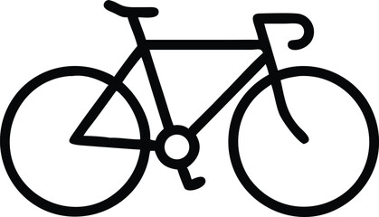 Clean Bicycle Line Drawing | EPS Vector Design