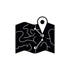 Navigate Your Journey: A Simple Map Icon for Travel & Location