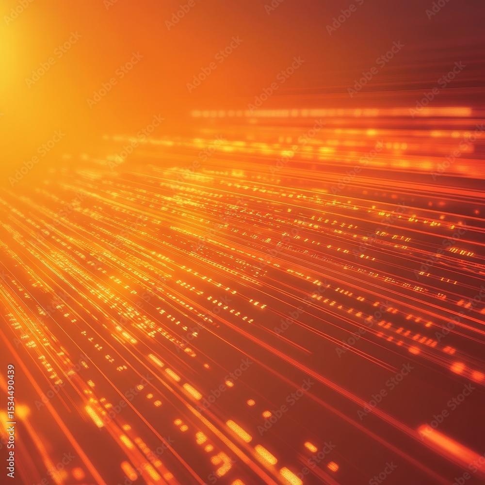 Poster vibrant burst of light creating a dynamic flow of energy against a warm background in a digital art 