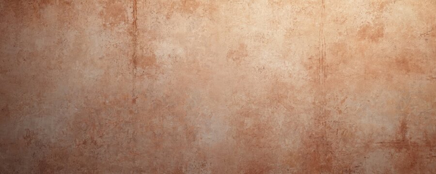 Rough terracotta concrete texture surface background. Brown color. Rustic vintage grunge design. Wall, floor, loft interior decor. Cement, stucco, stone, rock, building materials for home.