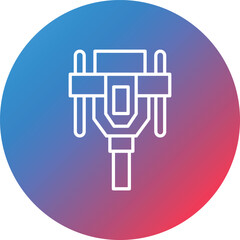 DVI Line Gradient Circle Background Icon