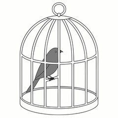 birds in cage