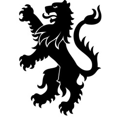 heraldic lion vector