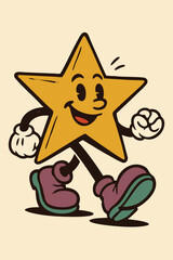 star with hand and lags