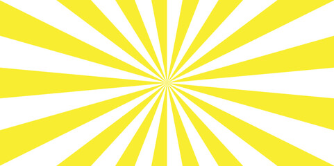 Vintage sunrays swirl sun beam vector banner design and comic burst. Retro abstract explosion white and yellow vintage ray sunrise star sunbeam texture. Radiate striped wave geometric circus light 