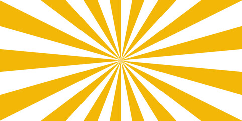 Vintage sunrays swirl sun beam vector banner design and comic burst. Retro abstract explosion white and yellow vintage ray sunrise star sunbeam texture. Radiate striped wave geometric circus light 